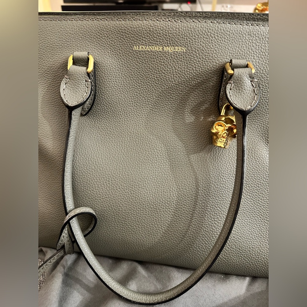 Alexander McQueen large purse. Top handle  shoulder bag.